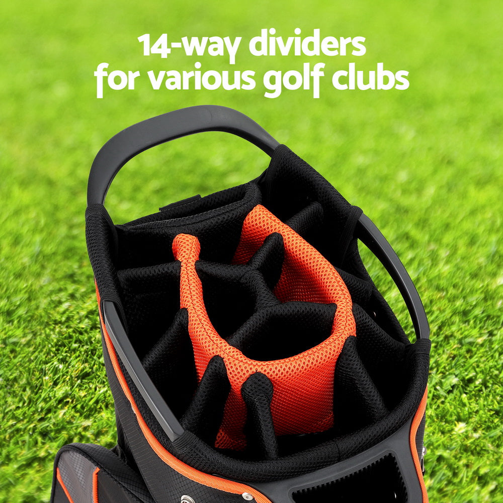 Everfit 14-way Divider Golf Bag with Insulated Pocket, 40.5cm x 25cm x 93.5cm - SuperSaverAU - view 5