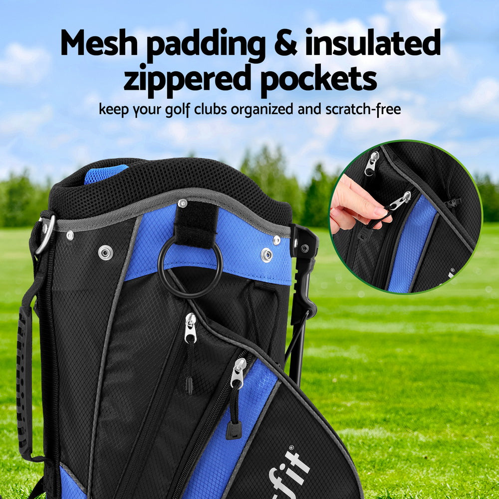 Everfit 6-Way Divider Golf Bag 37cm x 26cm x 89.5cm with Insulated Pocket - SuperSaverAU - view 4