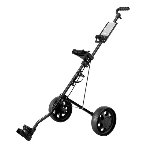Everfit Golf Buggy Quick Folding Trolley Golf Cart Trolley 2 Wheels Cup Holder - SuperSaverAU - view 1