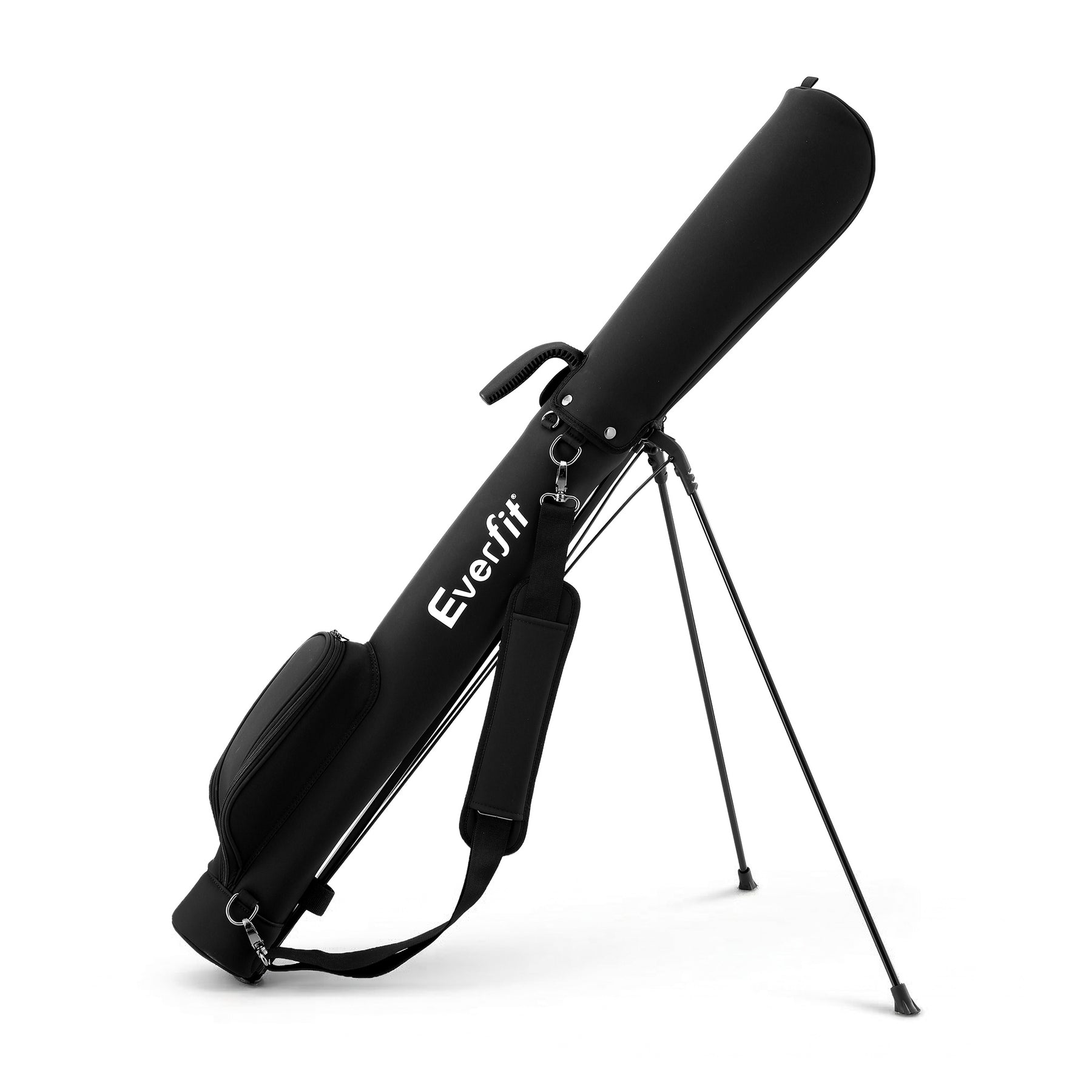 Everfit Black Sunday Golf Stand Bag with Insulated Pocket