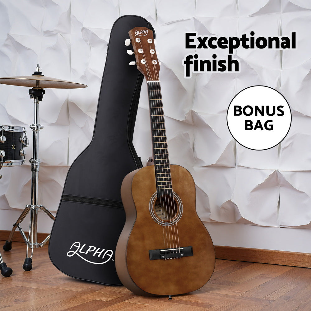 Alpha 31-Inch Steel String Acoustic Guitar - Natural