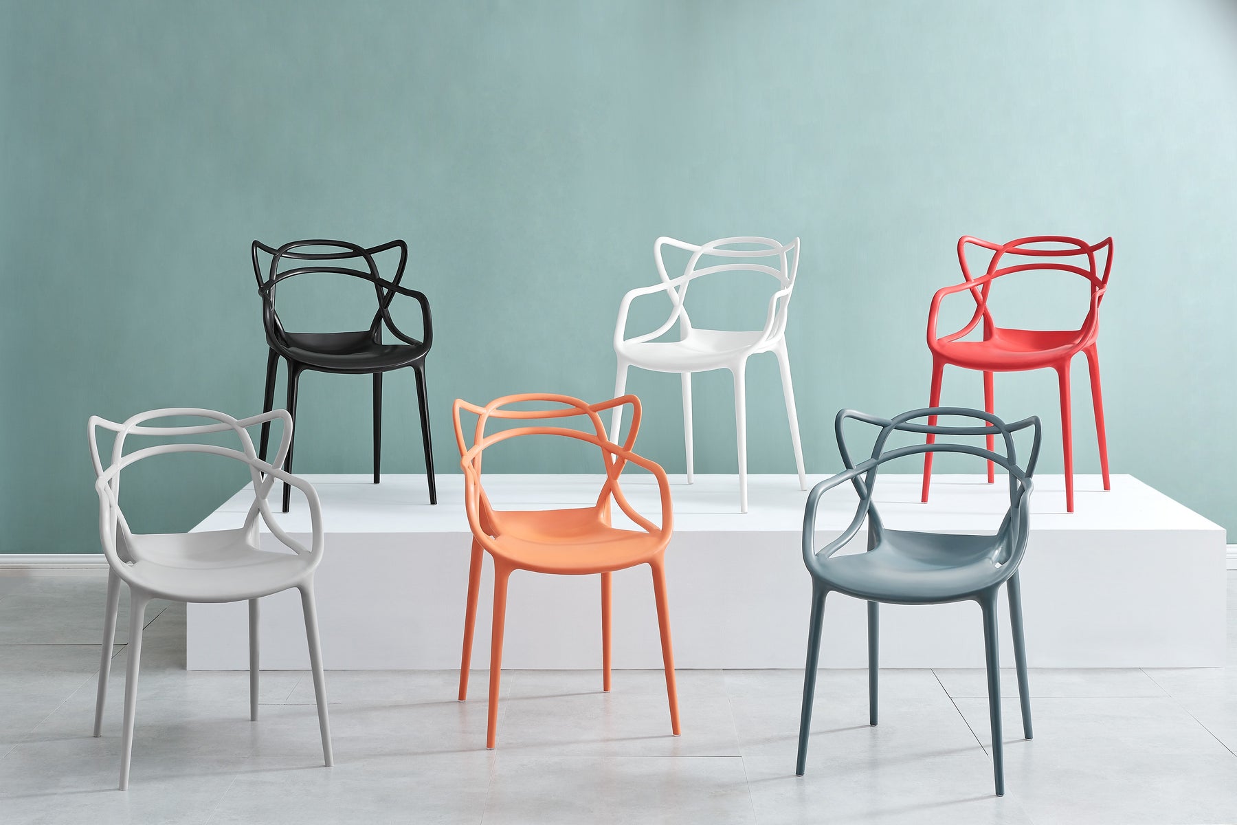 Set of 2 Matt Blatt Philippe Starck Masters Chairs Replica (White)