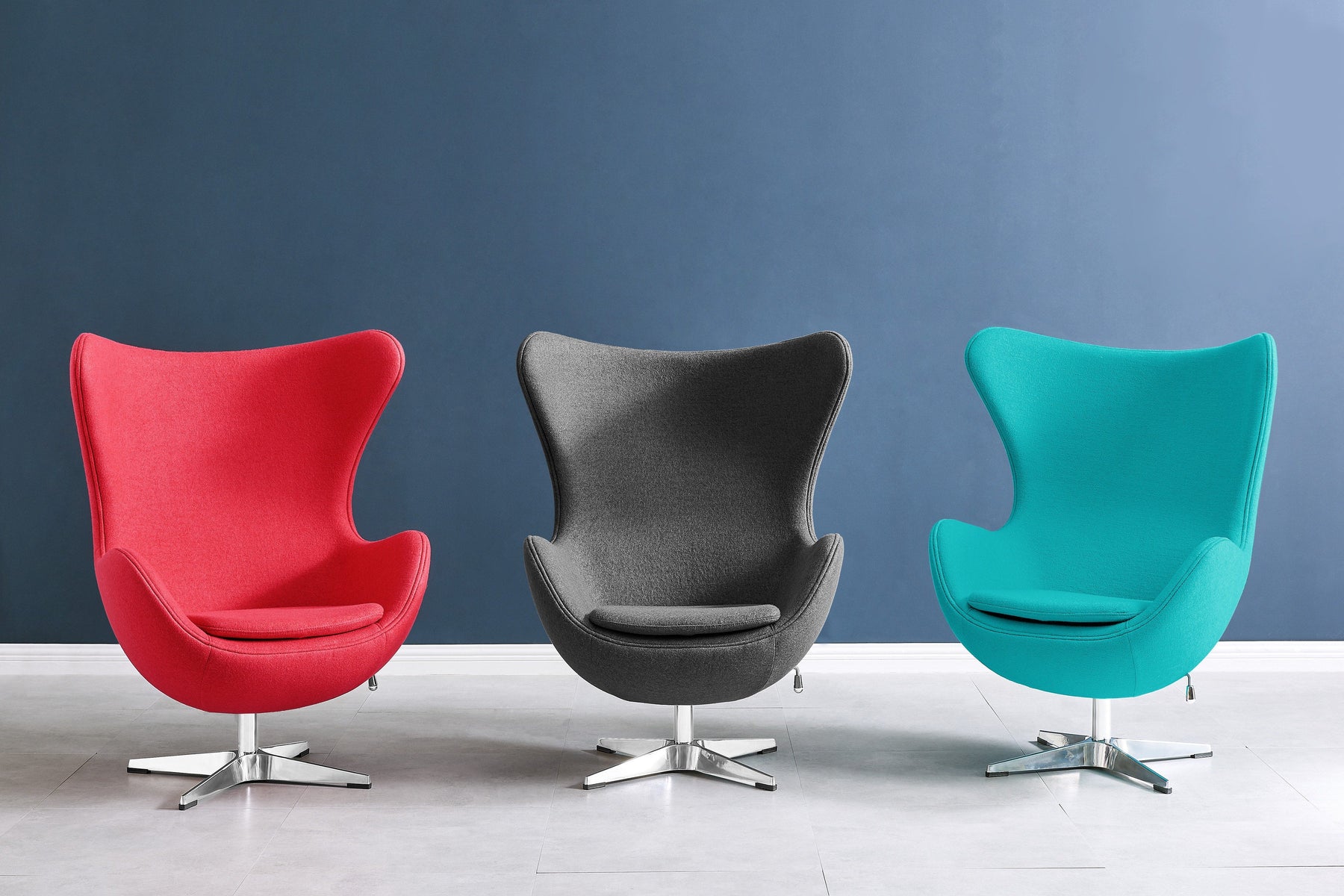 Matt Blatt Arne Jacobsen Egg Chair Premium Replica (Red)