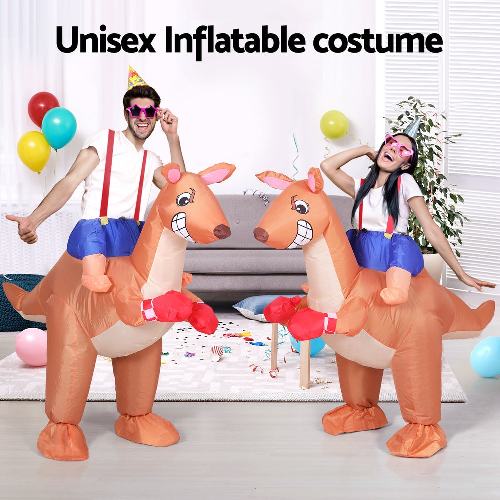 Inflatable Kangaroo Costume Adult Suit Blow Up Party Fancy Dress Halloween Cosplay - SuperSaverAU - view 5