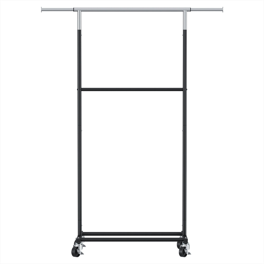 Artiss Clothes Rack Double Rod Airer Rail Coat Stand Adjustable Hanger - SuperSaverAU - view 3