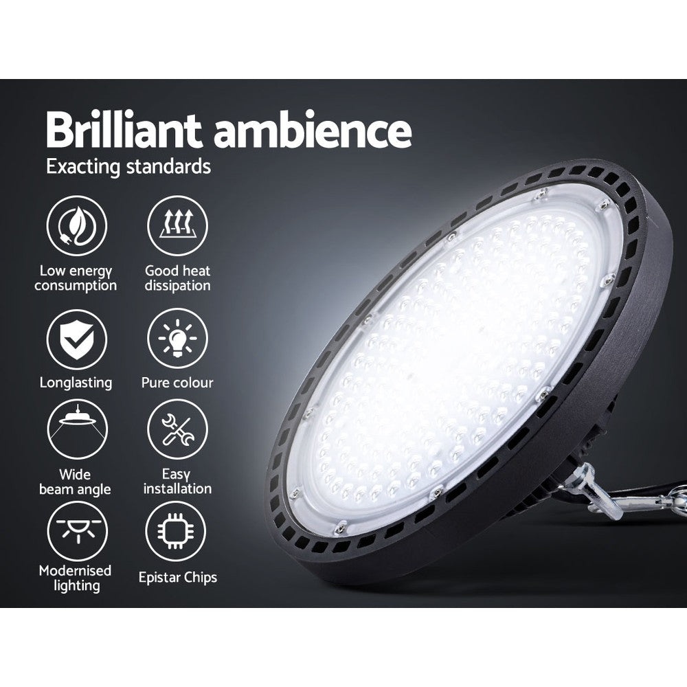 Leier 100W LED High Bay Light - SAA Approved, Epistar Chips, Energy-Saving - SuperSaverAU - view 4