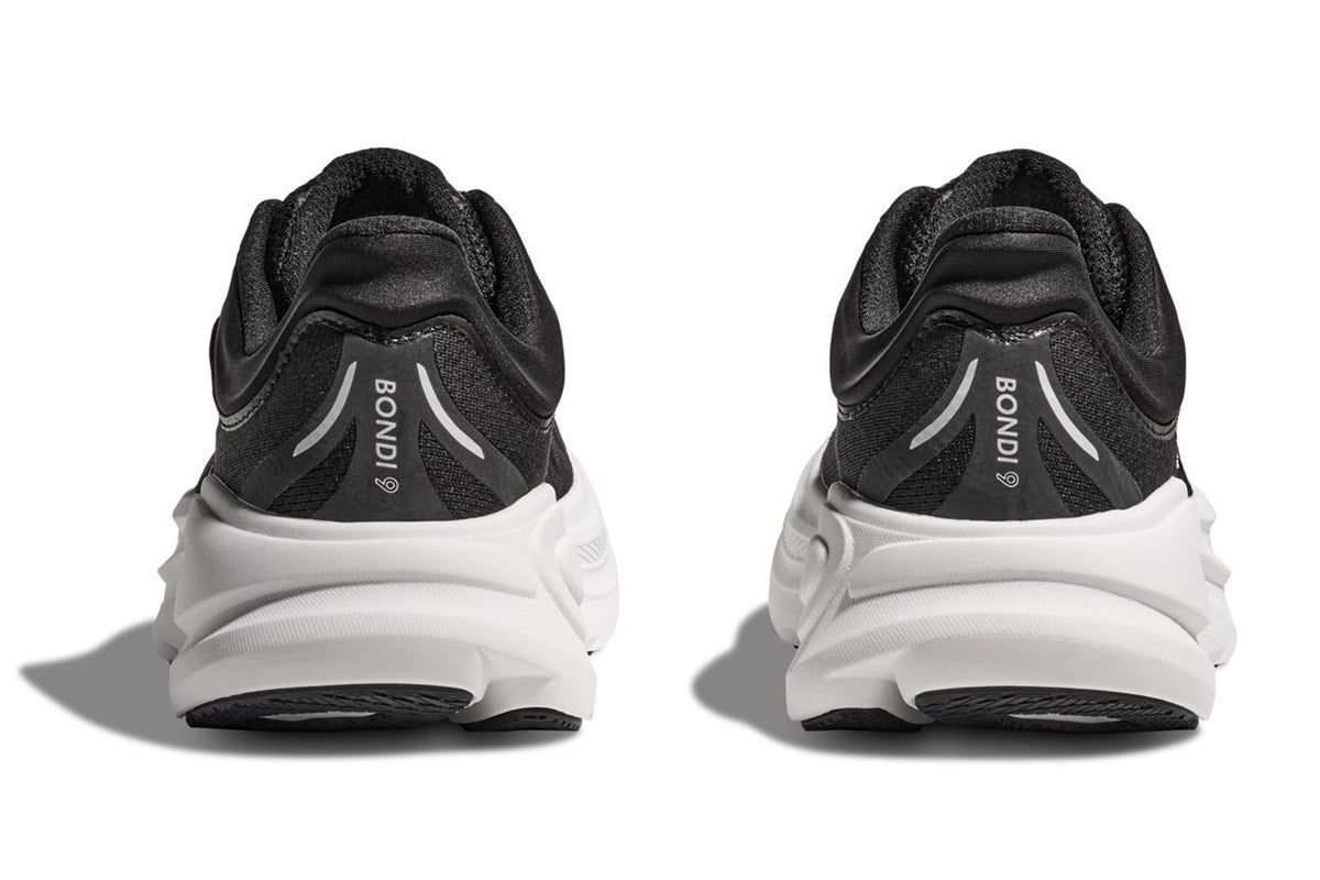 Hoka Men's Bondi 9 Running Shoes (Black/White, Size 9.5 US)