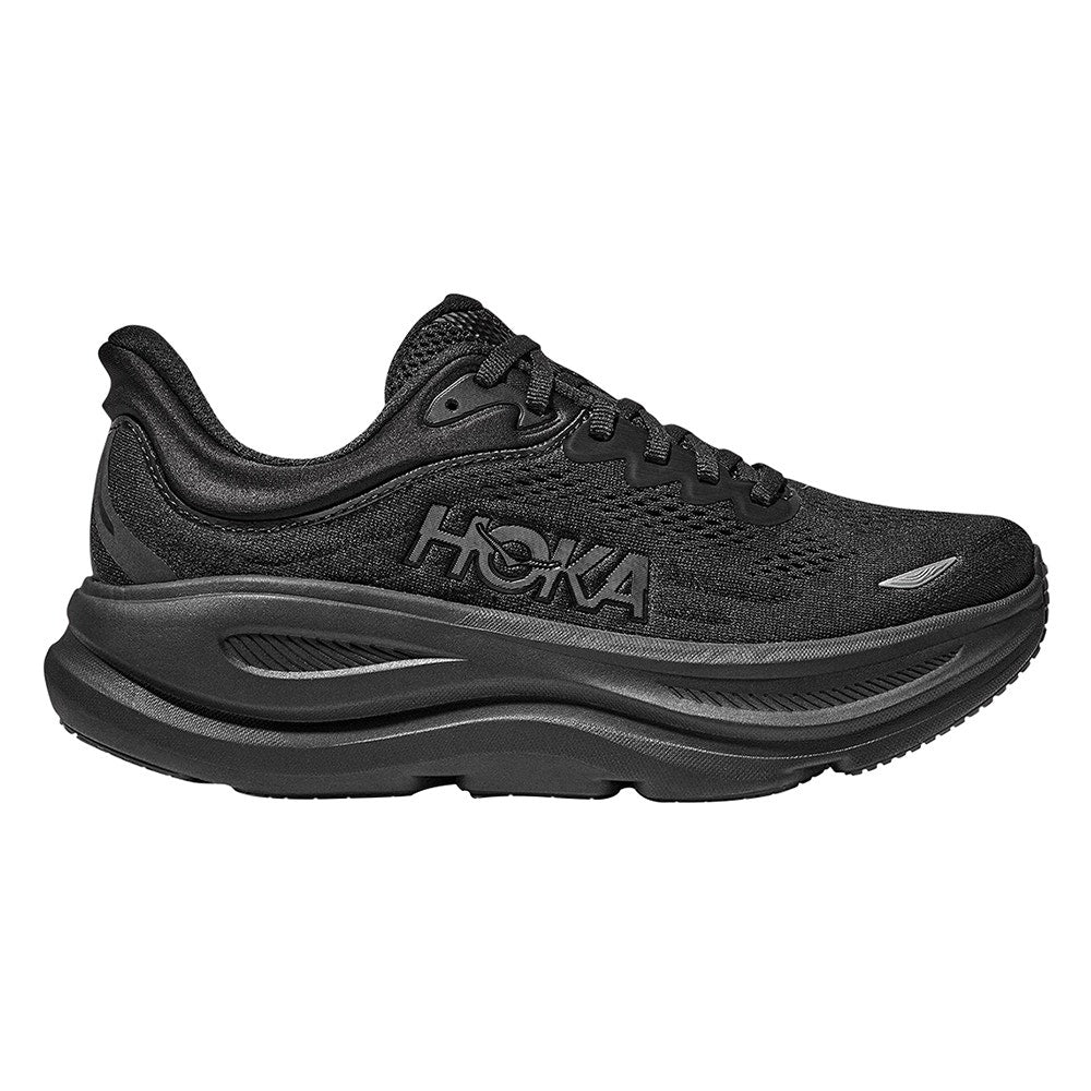 Hoka Women's Bondi 9 Running Shoes (Black/Black, Size 9.5 US)