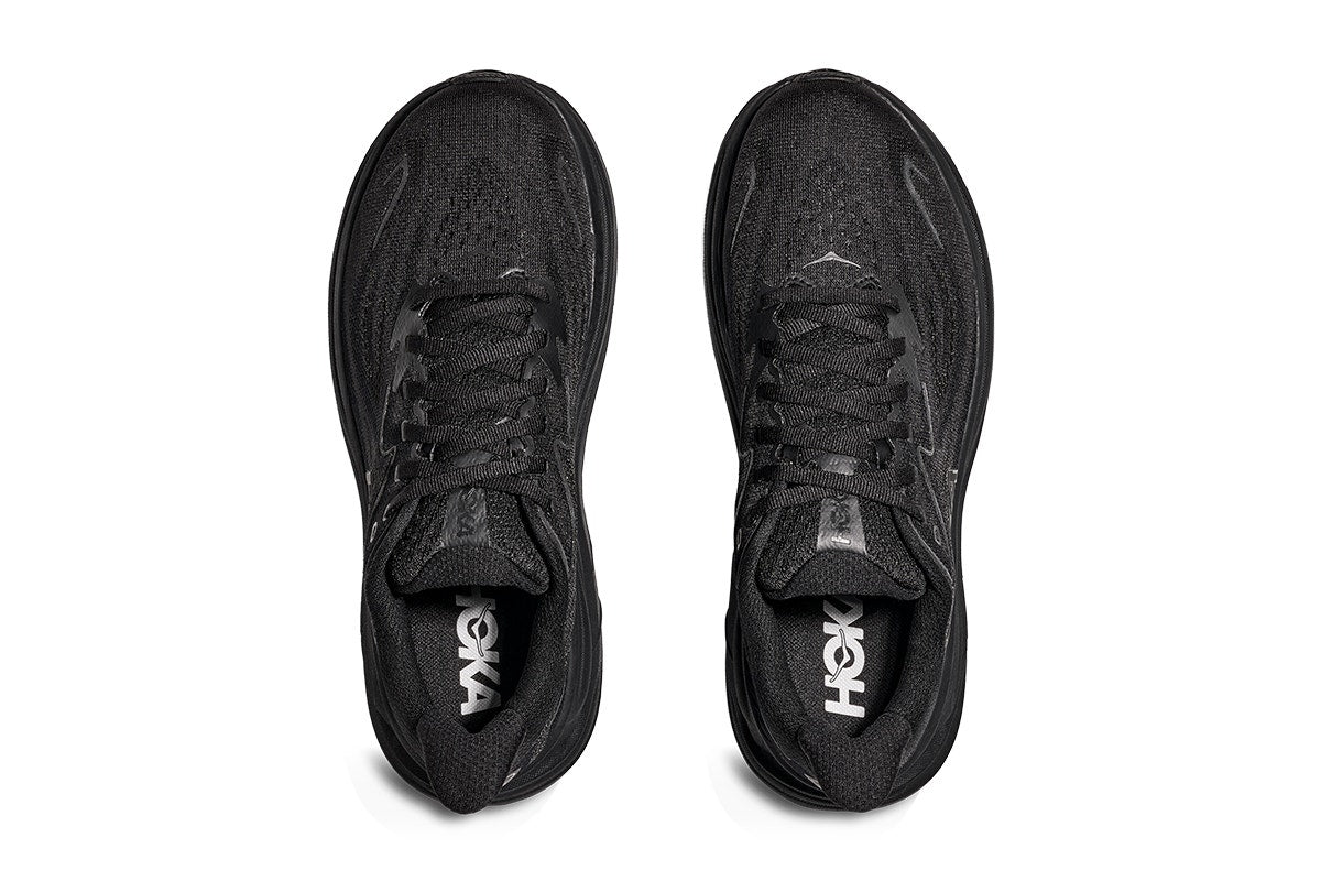 Hoka Men's Clifton 10 Running Shoes (Black/Black, Size 9.5 US)