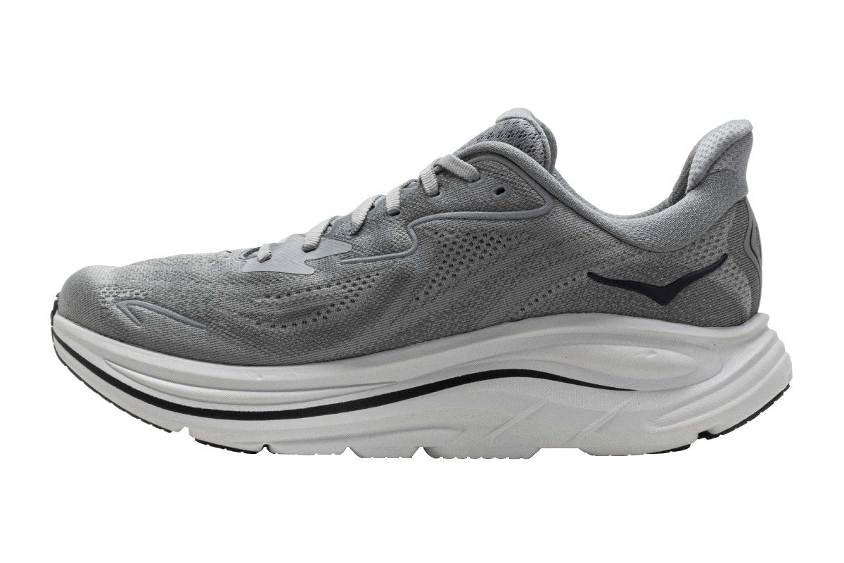 Hoka Men's Clifton 10 Running Shoes (Galactic Grey/Asteroid, Size 9.5 US)