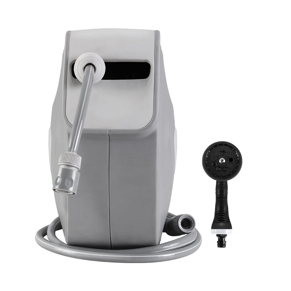 Retractable Hose Reel 10M with Auto Rewind & 9-Setting Spray Gun, UV Resistant - SuperSaverAU - view 3