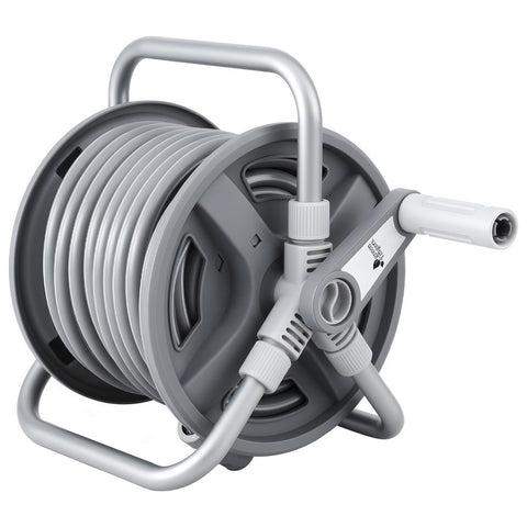 Green Fingers 20m Retractable Garden Hose Reel with Spray Gun - SuperSaverAU - view 1