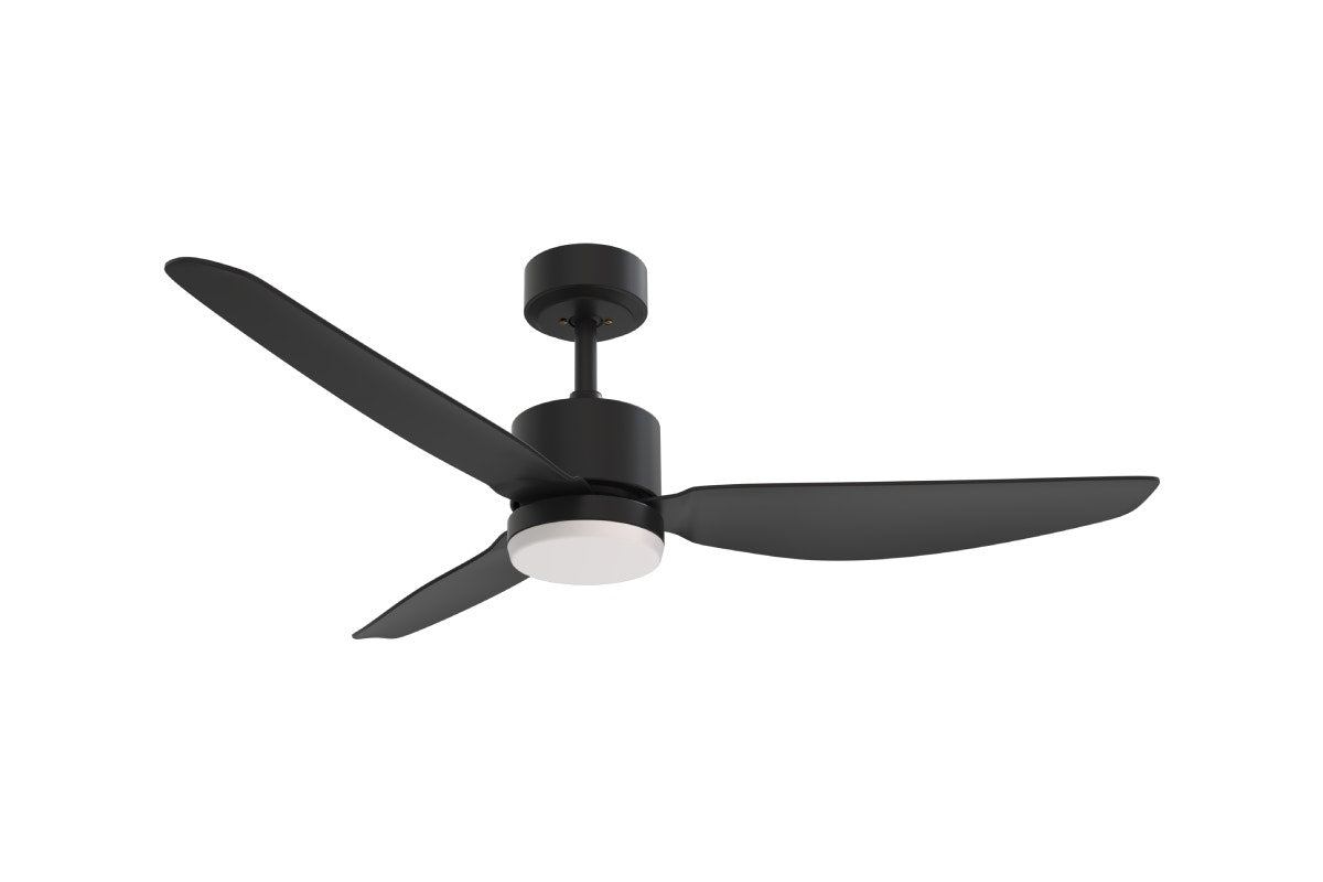 Hyundai 132cm DC Motor Ceiling Fan with LED Light (Black)