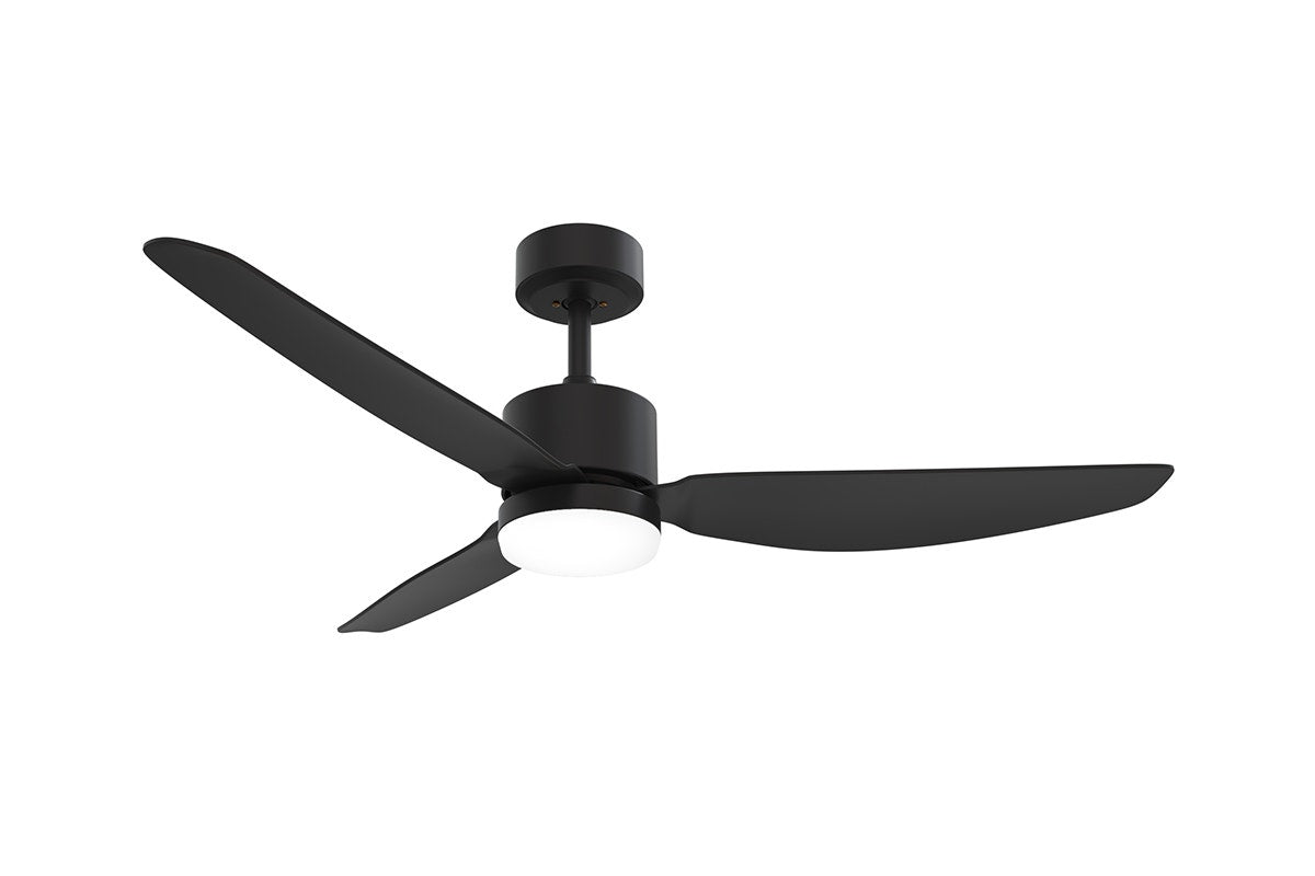 Hyundai 132cm DC Motor Ceiling Fan with LED Light (Black)