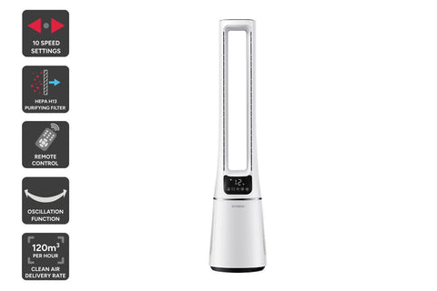 Hyundai Bladeless Purifier Fan with HEPA13 Filter - SuperSaverAU - view 1