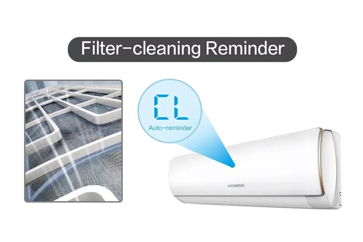 Hyundai 2.6kW Inverter Smart Split System Air Conditioner (Reverse Cycle)