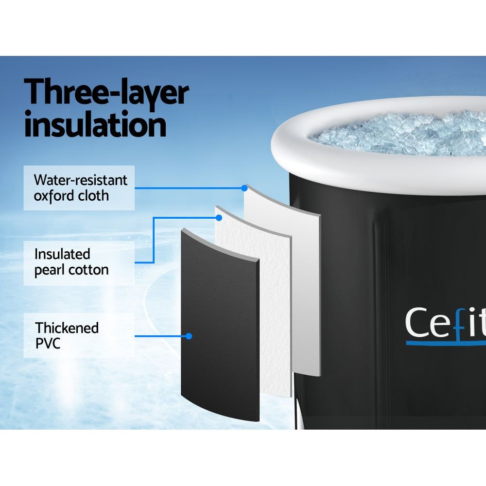 Weisshorn Portable Inflatable Ice Bath Tub 70x80cm for Recovery - SuperSaverAU - view 4