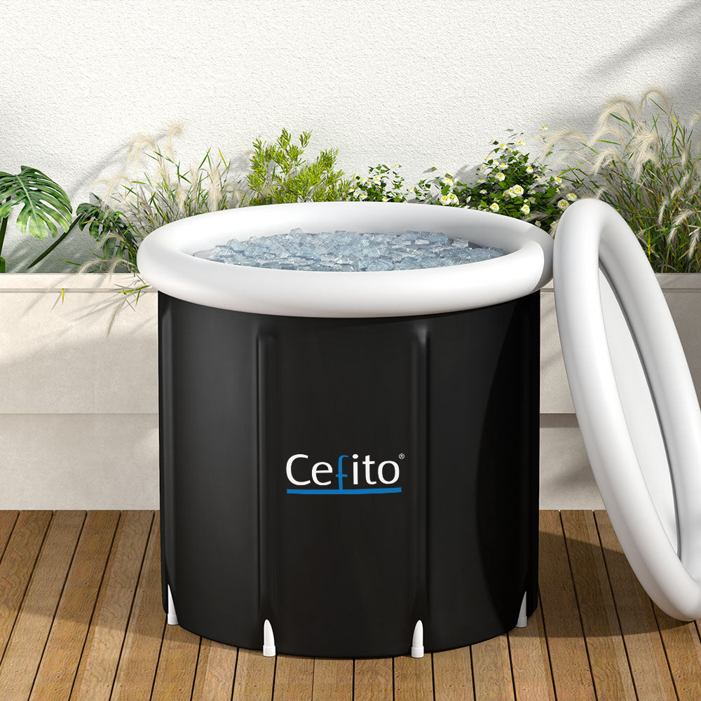Weisshorn Inflatable Ice Bath Tub 80X80CM 300L with Insulation - SuperSaverAU - view 7