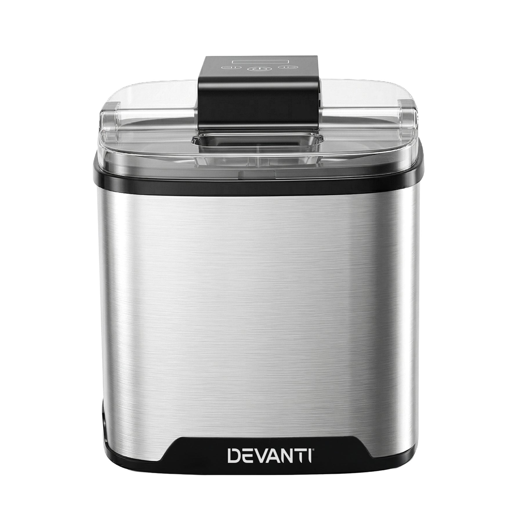 Devanti 2L Ice Cream Maker for Gelato, Sorbet & Frozen Drinks - Silver