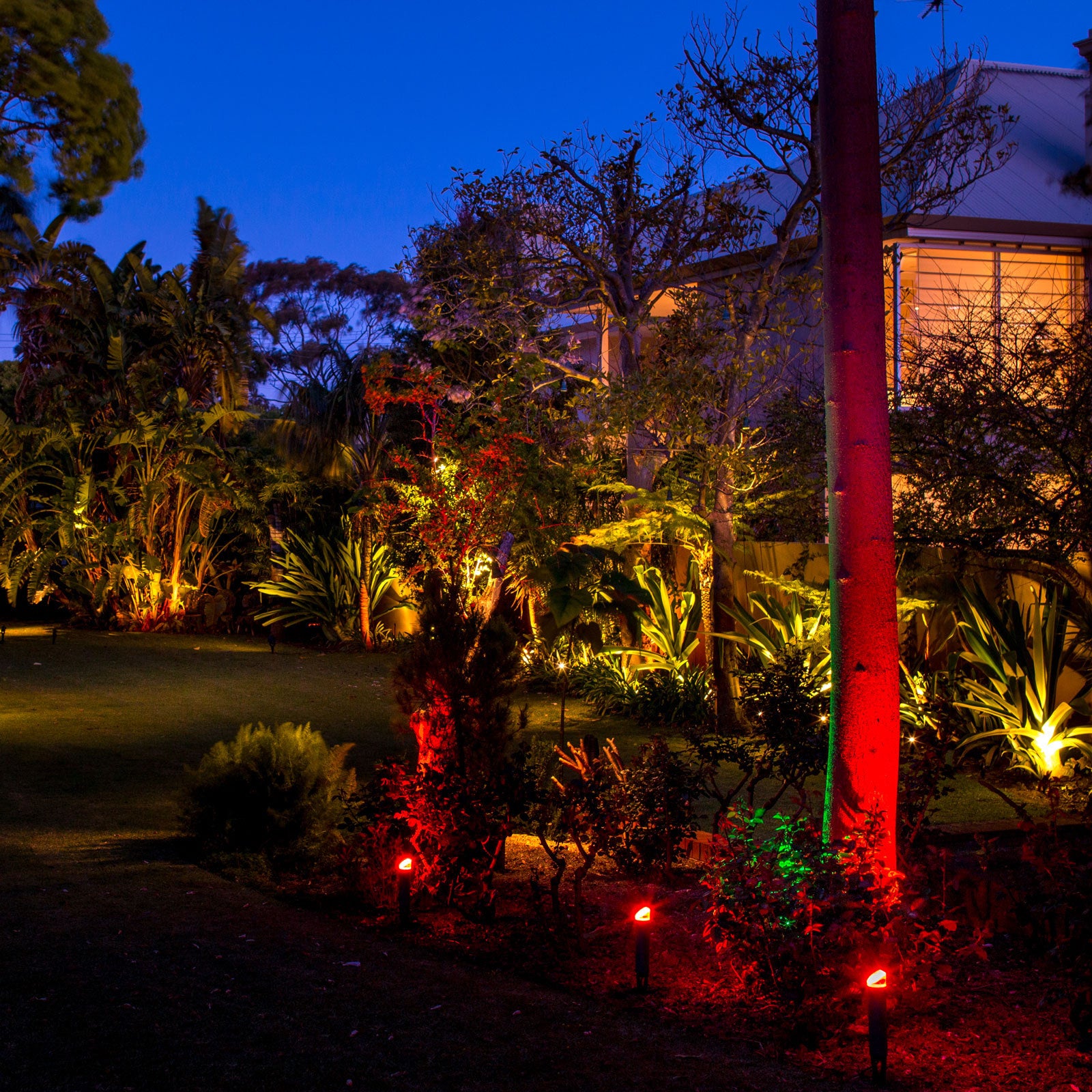Holman 60W White RGB Colour Bluetooth Garden Light Controller With Inbuilt Transformer CLBRGB60