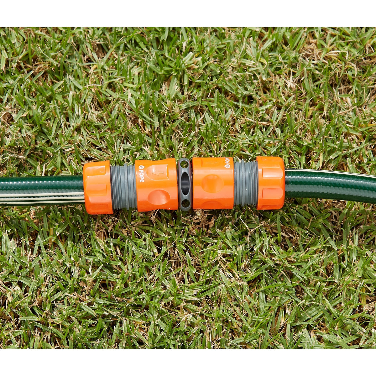 Pope 18mm 2 Way Hose Coupler ABS Grey Outdoor