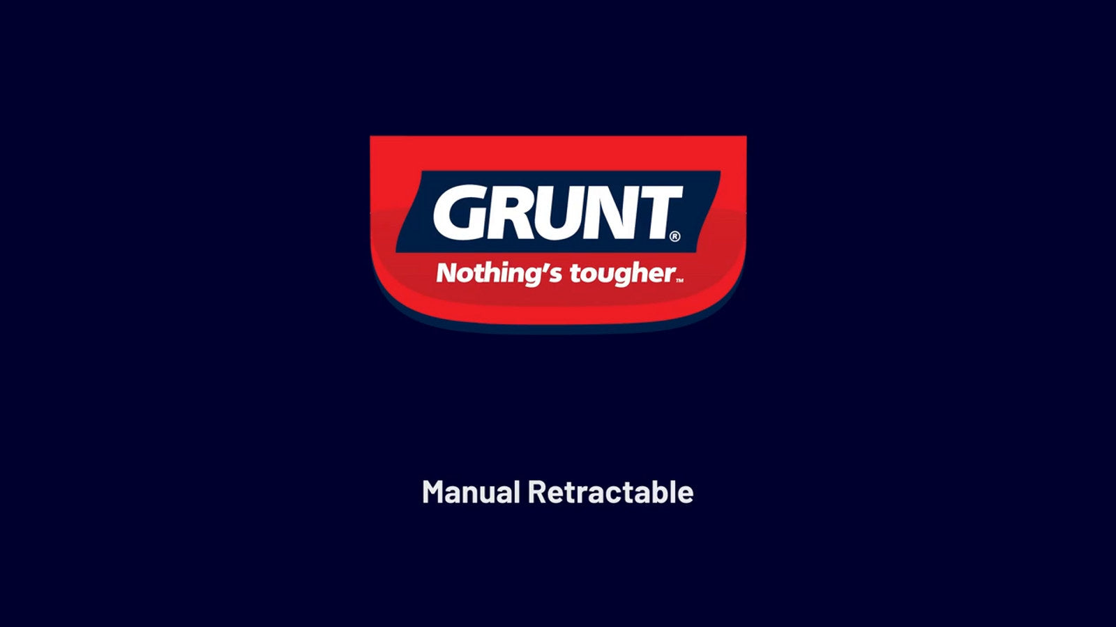Grunt 25mm x 3.5m Polyester Retractable Tie Down Ratchet - 2 Pack