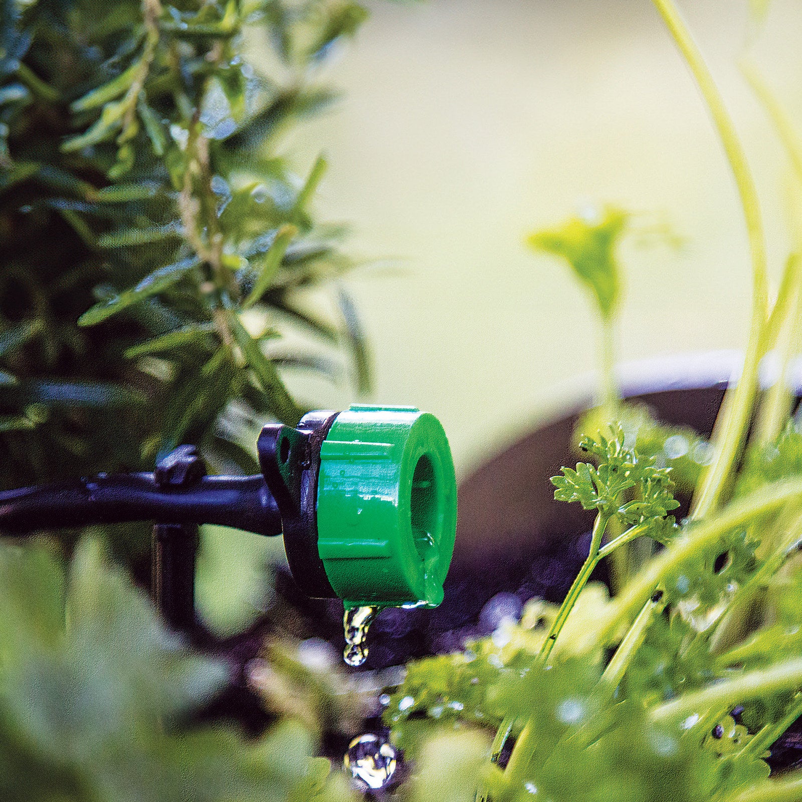 K-Rain 4mm Adjustable Dripper 4L/hr - 10 Pack Green