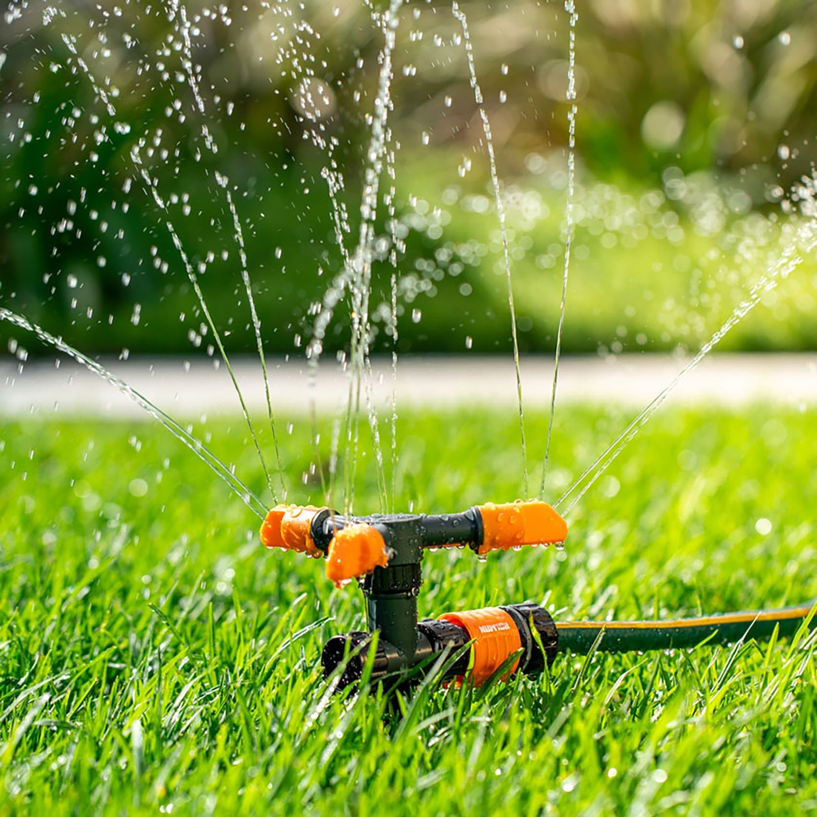Holman 3 Arm Charcoal Plastic Rotating Sprinkler on Spike