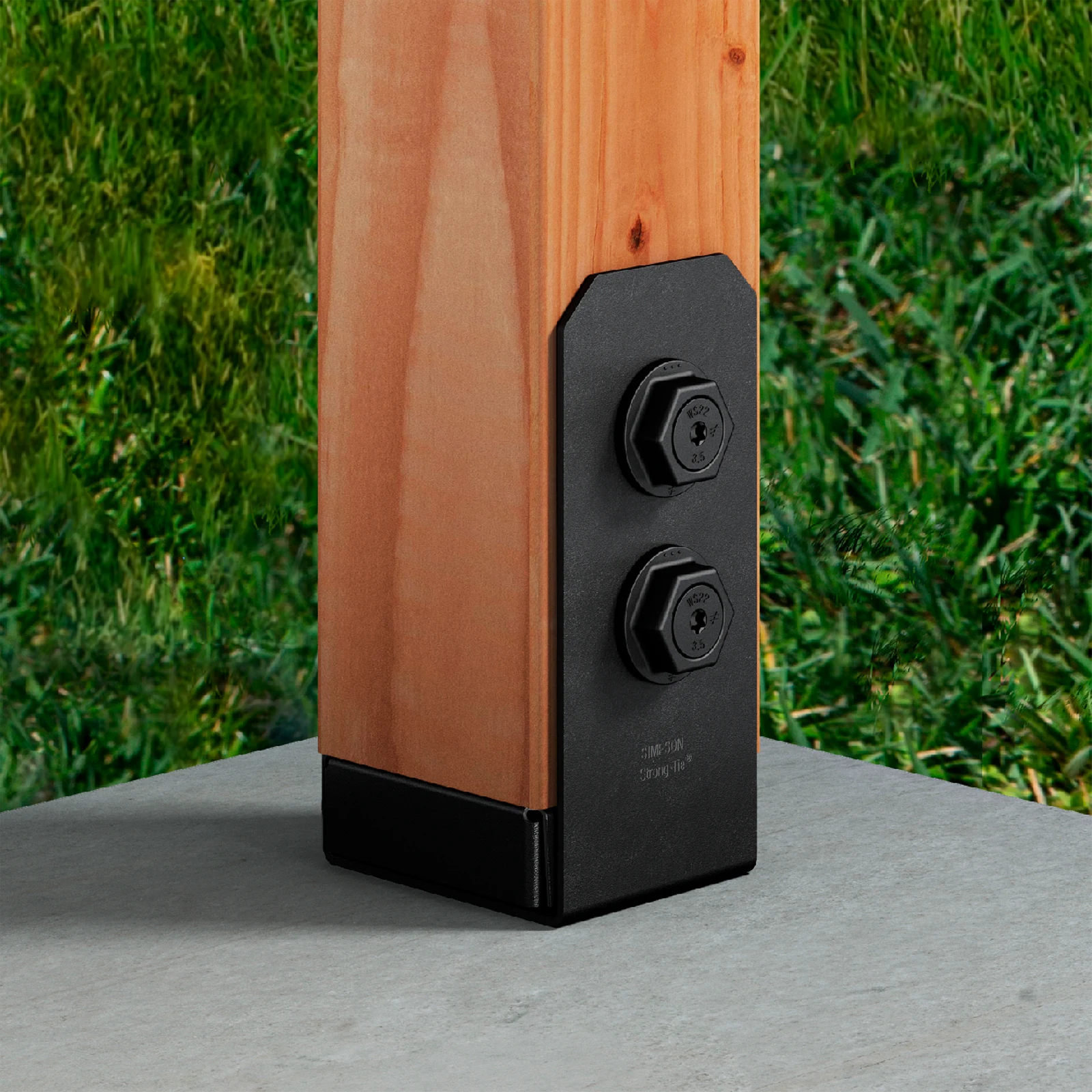 Simpson Strong-Tie 90 x 90mm Carbon Steel Outdoor Accents Post Base