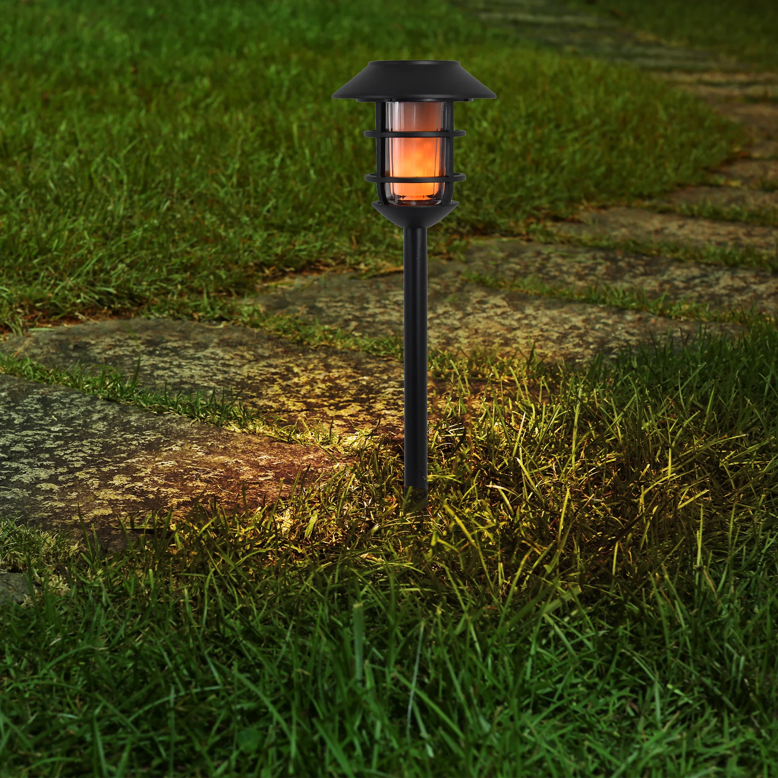 Click Ignis Solar LED Pathway Light Stainless Steel