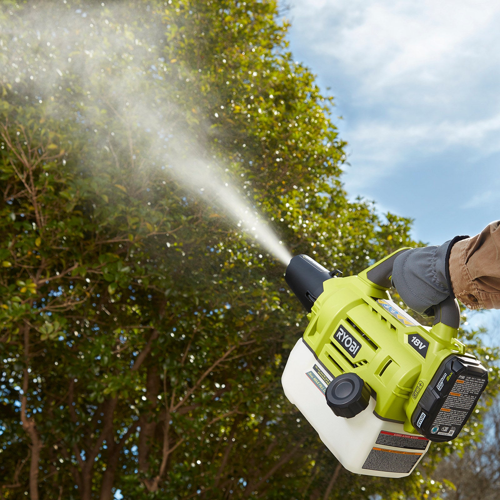 Ryobi 18V ONE+ Multi-Purpose Mister and Fogger Green Skin Only OFG1800