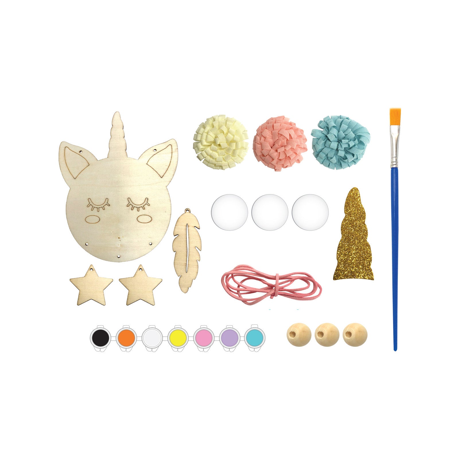 Boyle 210mm Wood DIY Dream Catcher Hanging Mobile Crafty Kit