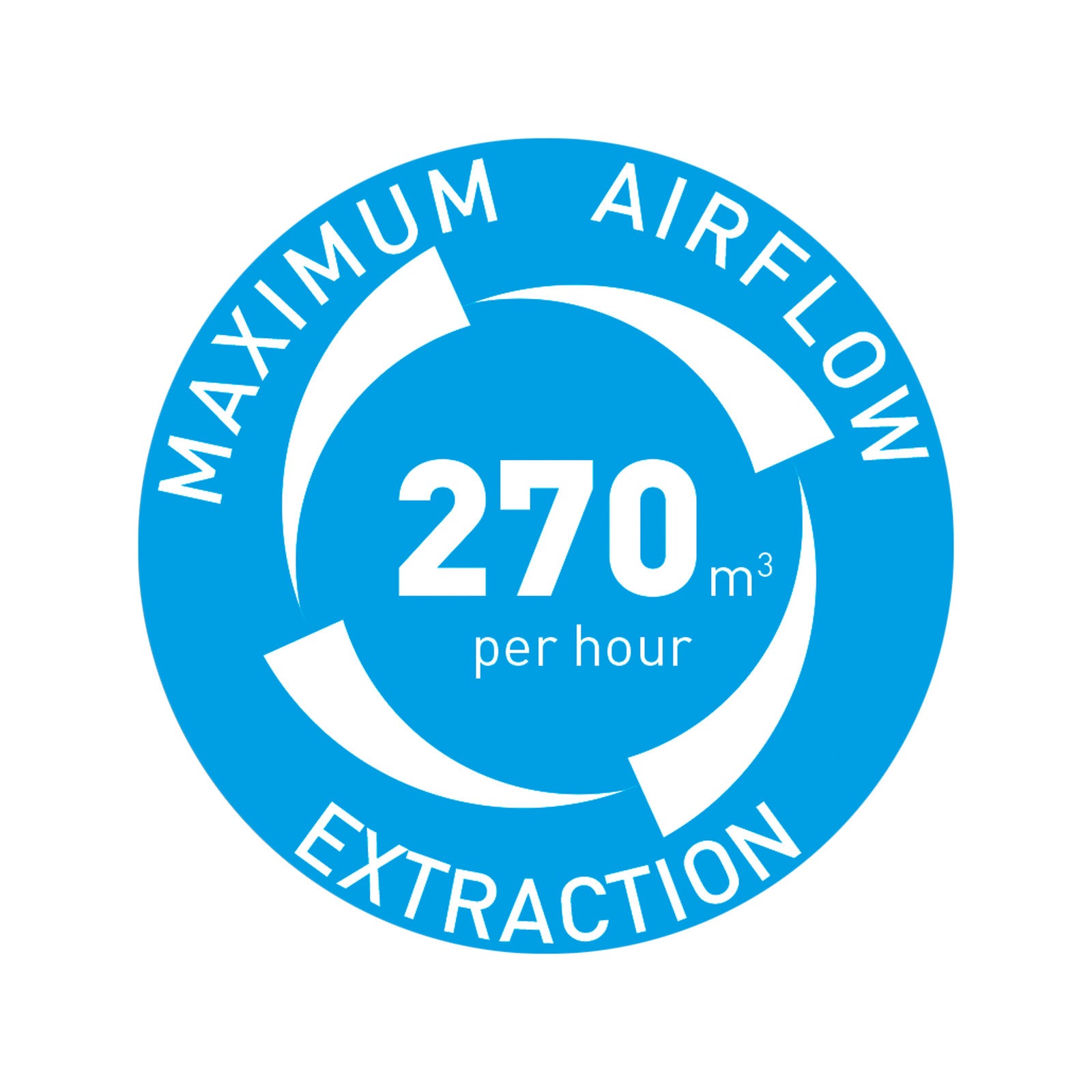 Mercator 240mm White DIY Plug In Round Exhaust Fan 270m3/hr 28W