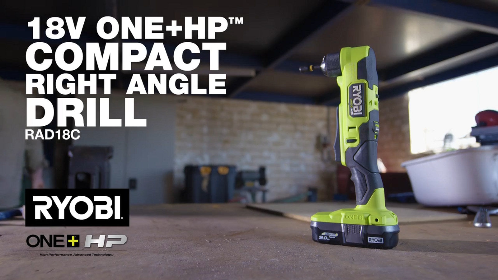 Ryobi 18V ONE+ HP Brushless Angle Drill - Tool Only