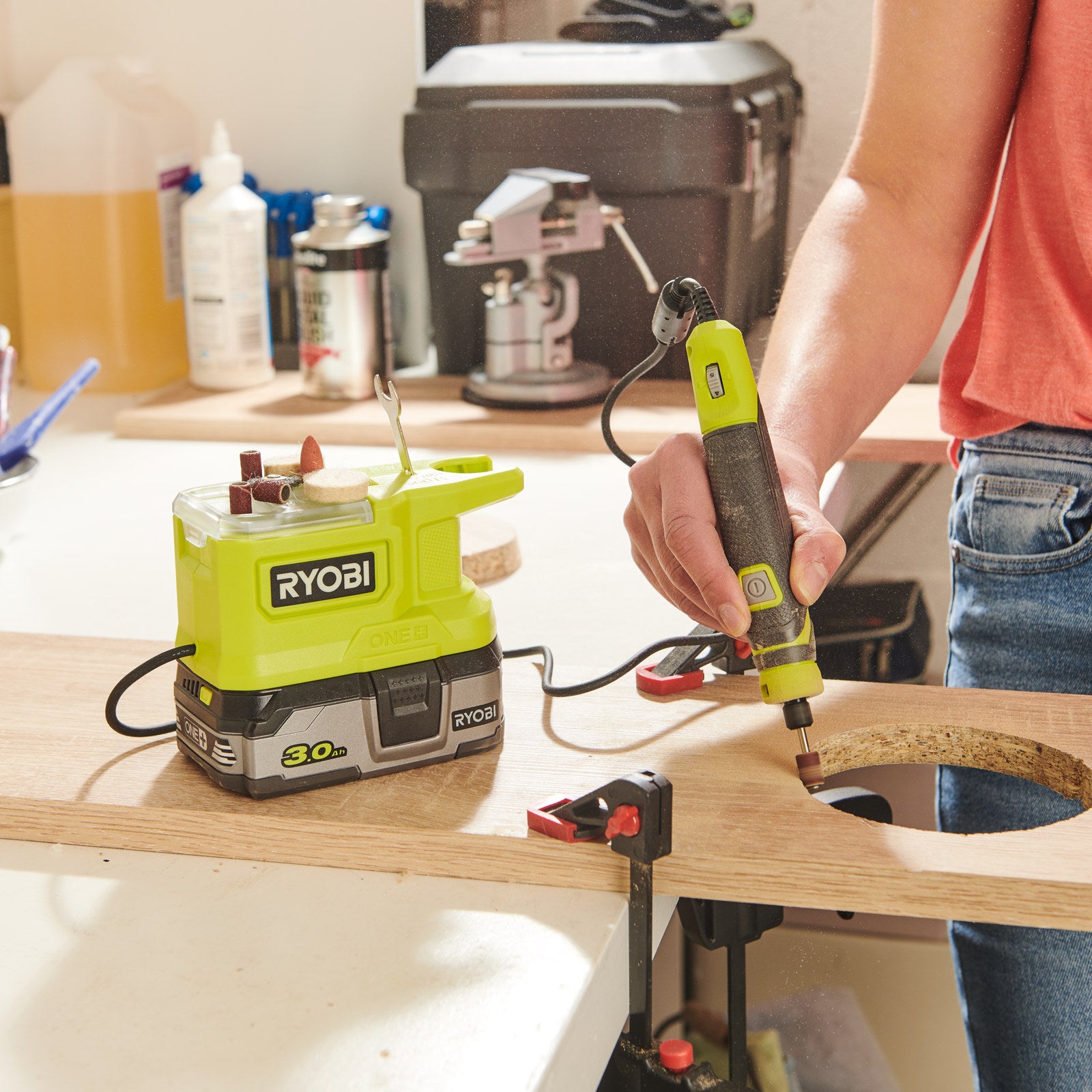 Ryobi 18V ONE+ Precision Rotary Tool Skin Only RRT18