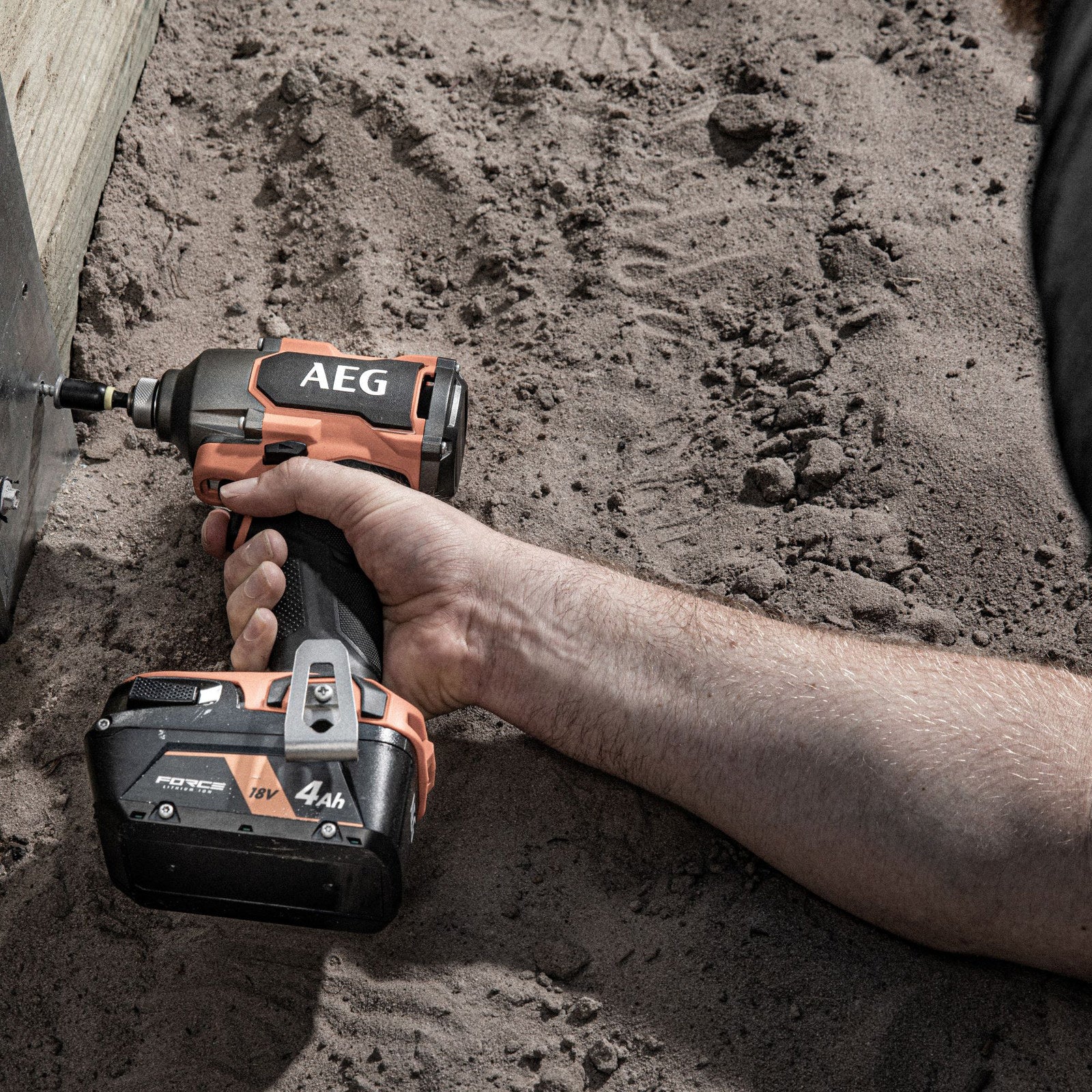 AEG 18V 4.0Ah 2-Piece Brushless FORCE Combo Kit with Hammer Drill A18X2BA142C
