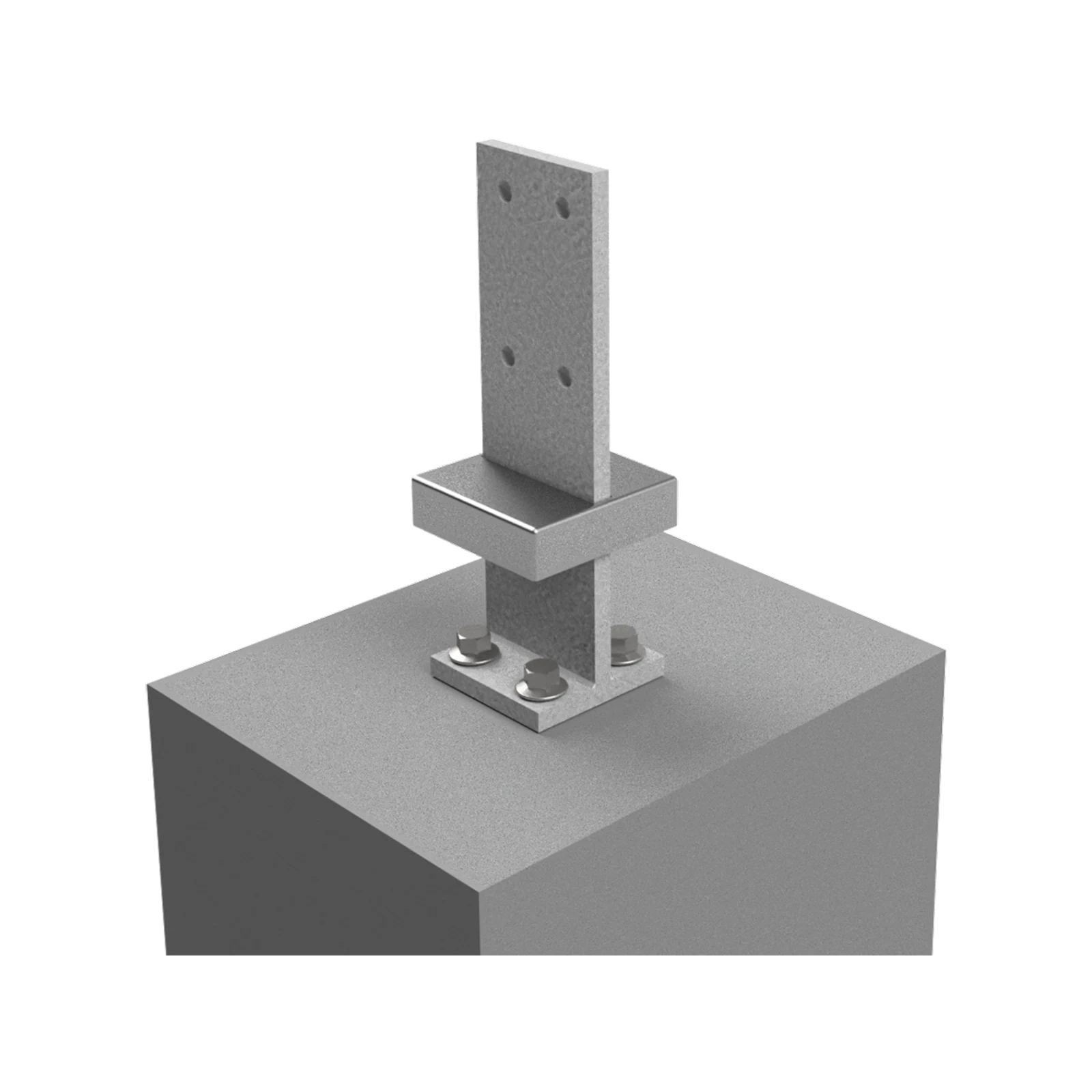 VUEPRO 80 x 80mm Galvanised T-Blade Post Support