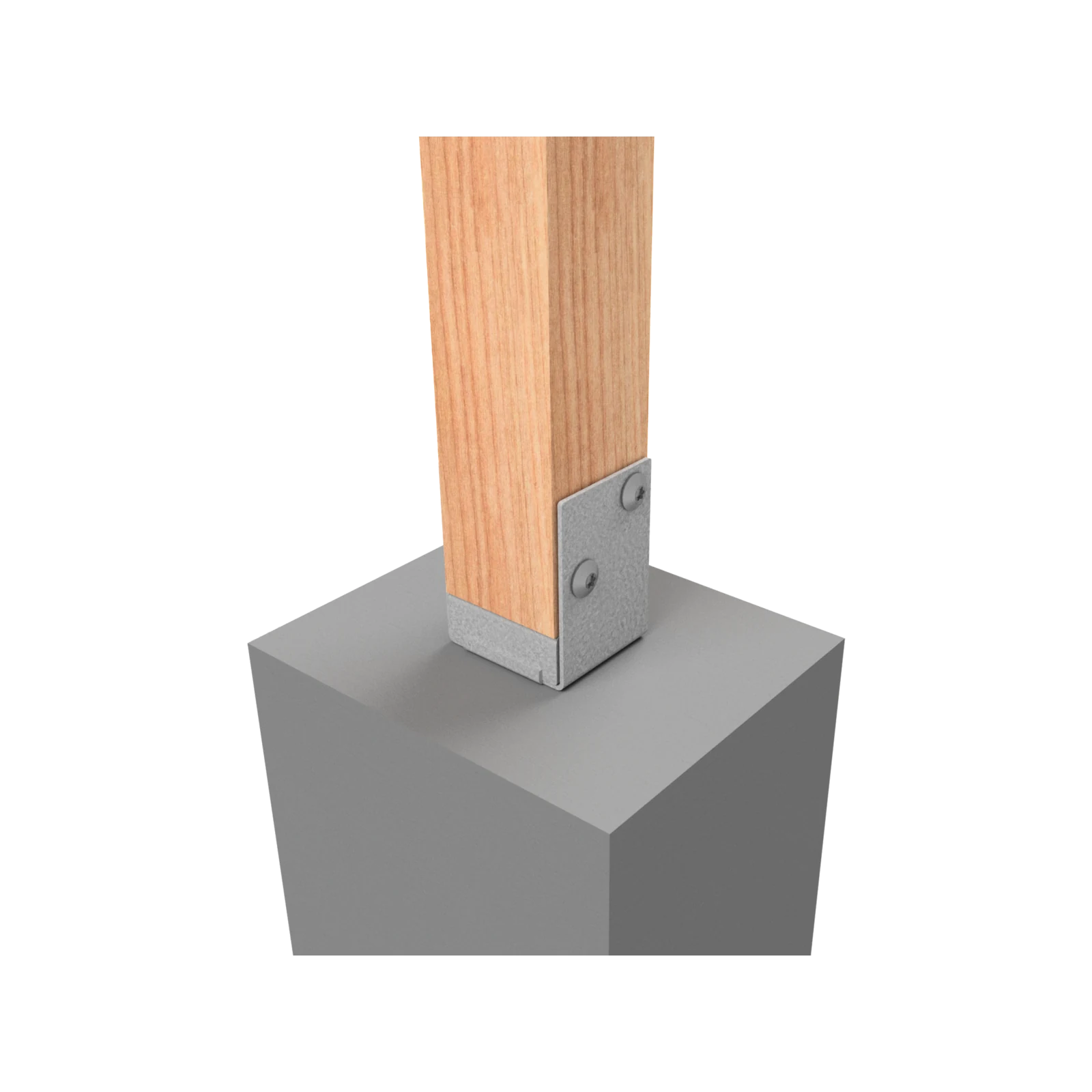 VUEPRO 90mm Galvanised Bolt Down Post Support - Each