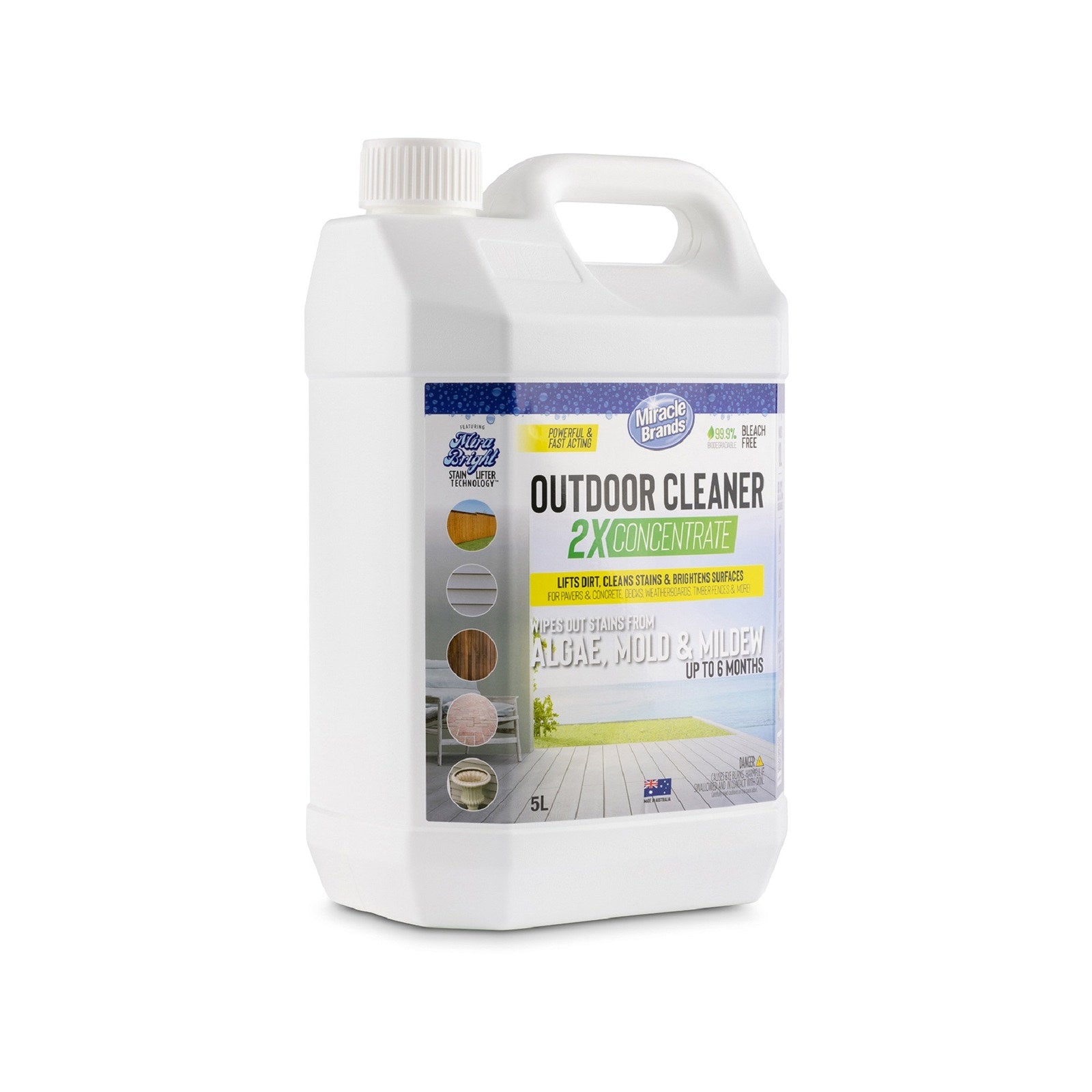 Miracle Brands 5L Outdoor Cleaner Concentrate