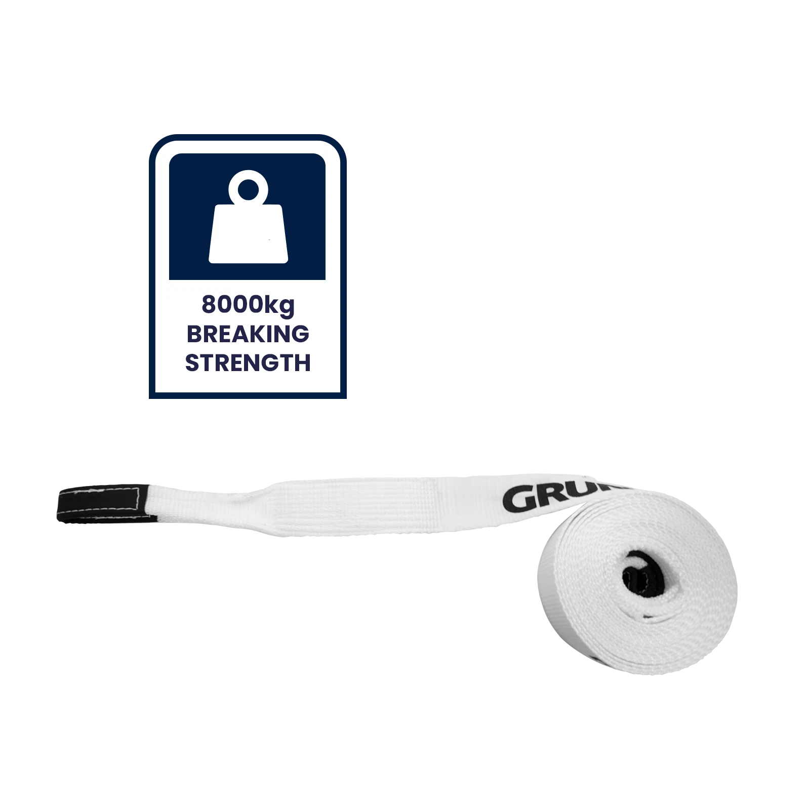 Grunt 75mm x 9m 8,000 B/S Nylon Snatch Strap