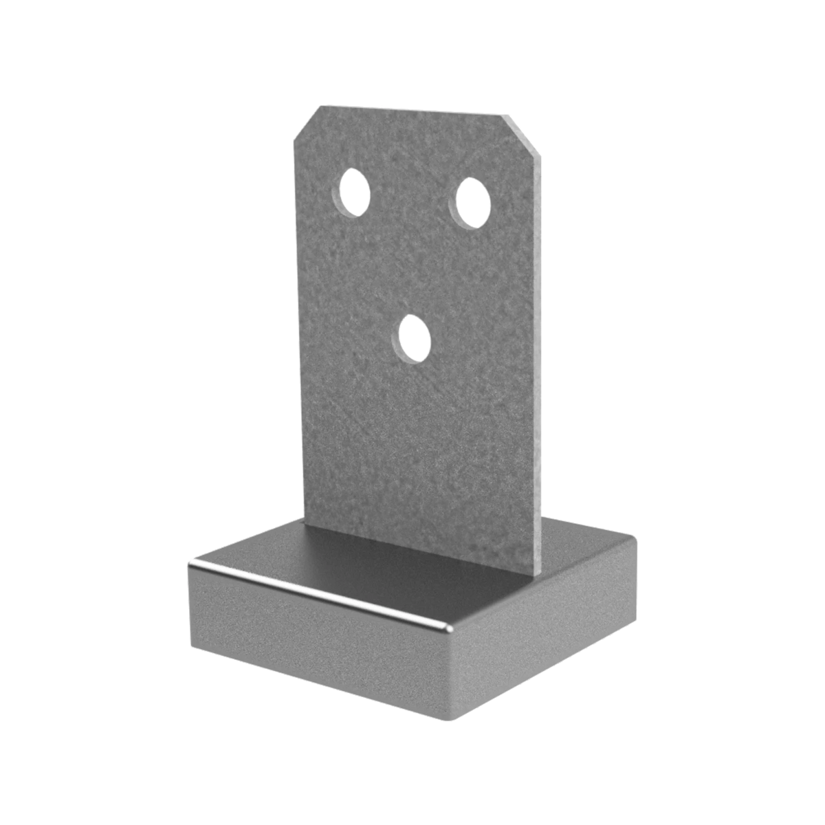 VUEPRO 90mm Galvanised Concealed Bolt Down Post Support Kit