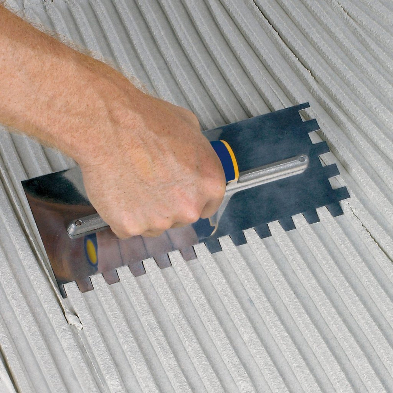 QEP 8mm Square Notch Stainless Steel Tiling Trowel 280 x 115mm