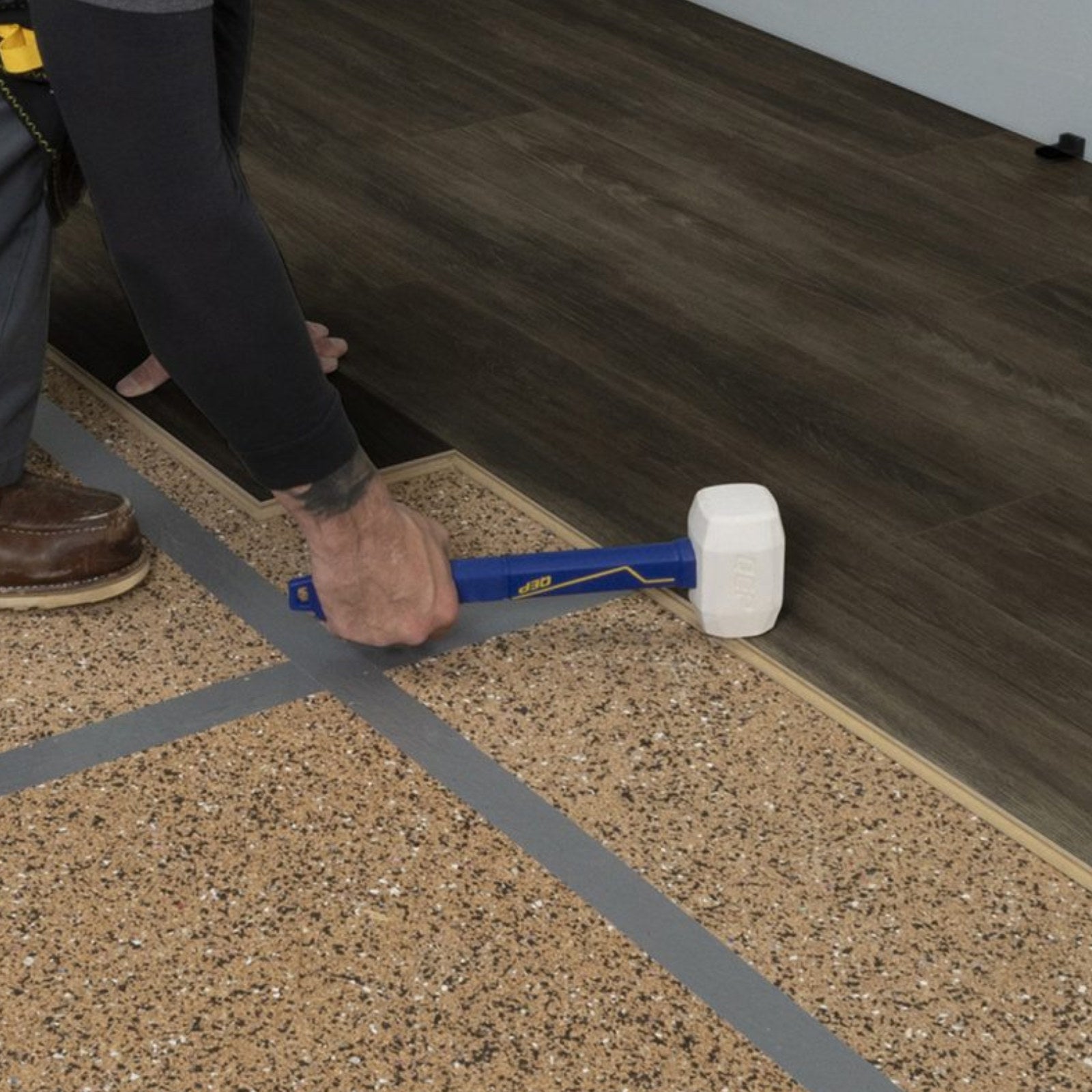 QEP 16oz Pro Rubber Floor Mallet