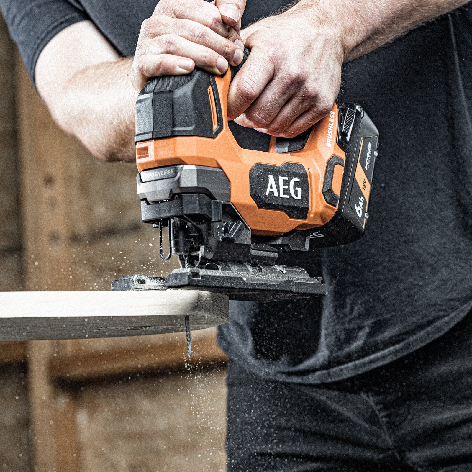 AEG 18V Brushless D-Handle Jigsaw - Skin Only A18JSB0