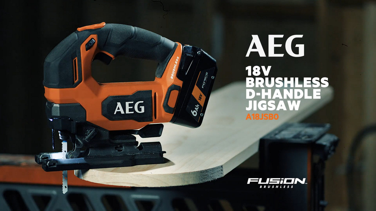 AEG 18V Brushless D-Handle Jigsaw - Skin Only A18JSB0