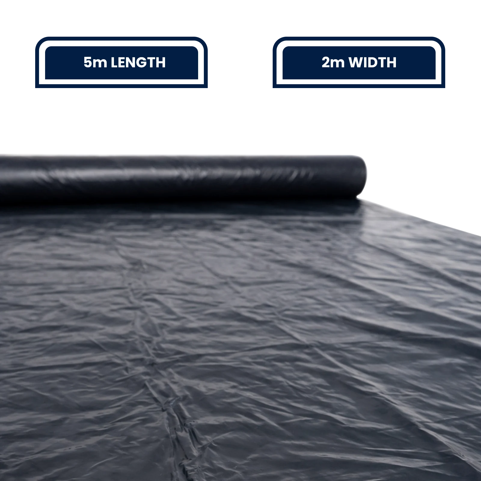 Grunt 2 x 5m Black 140um Multi Use Plastic Film