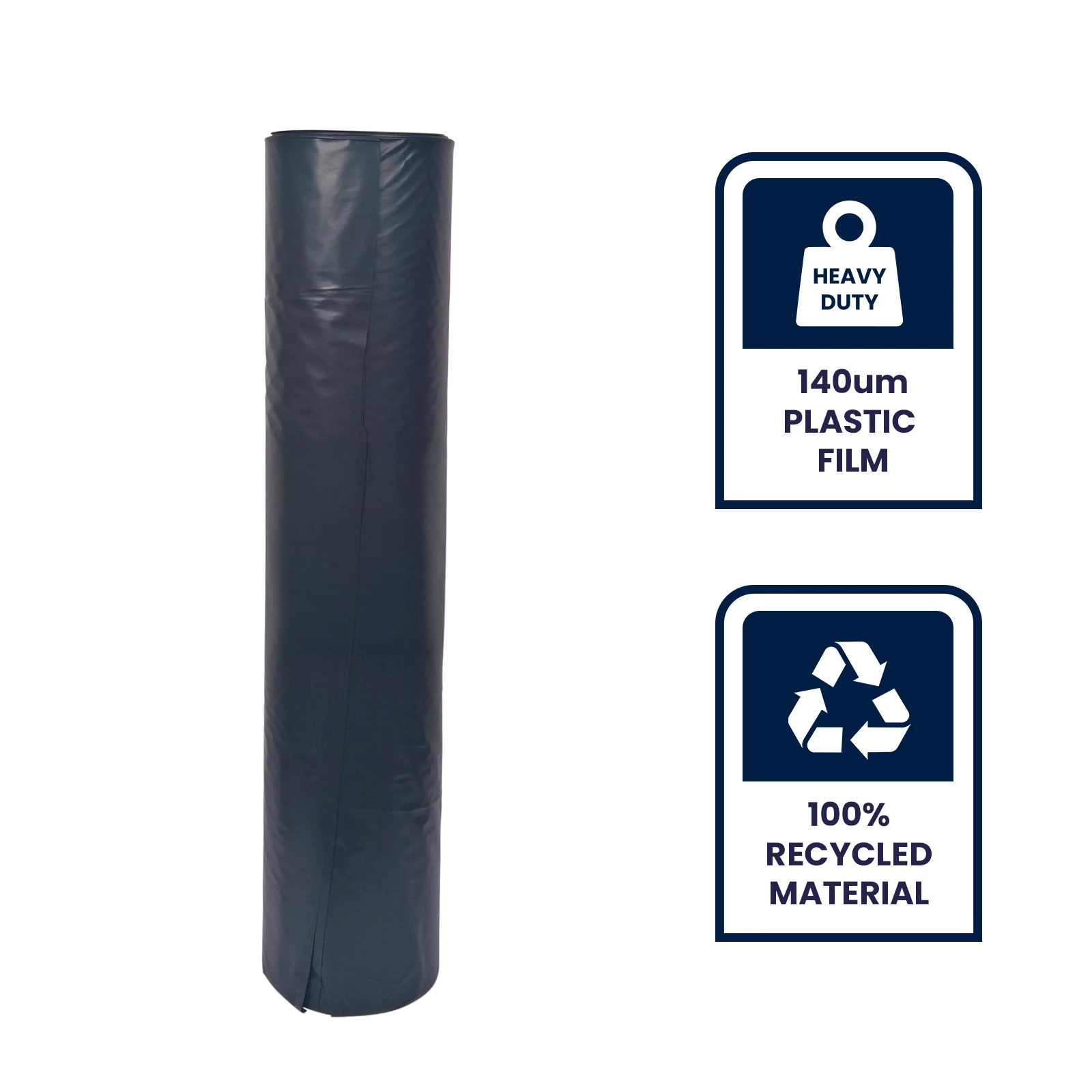 Grunt 2 x 5m Black 140um Multi Use Plastic Film
