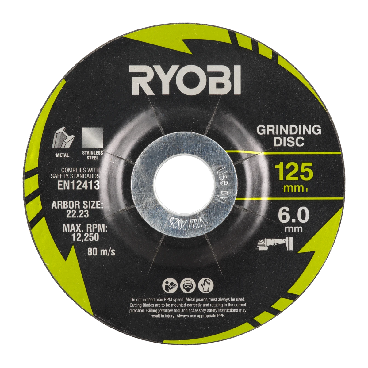 Ryobi 4 Piece 125mm Cutting and Grinding Set