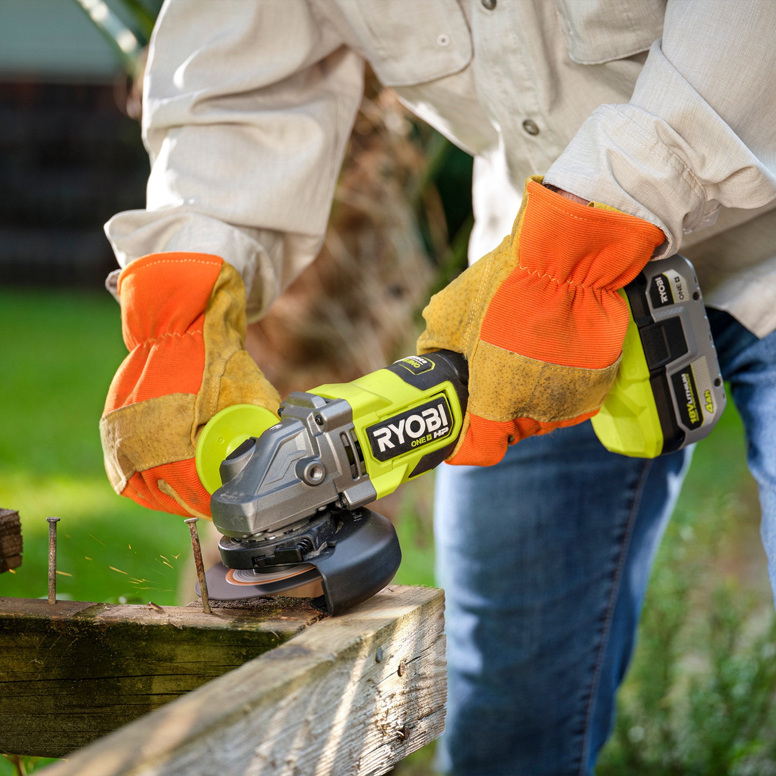 Ryobi 4 Piece 115mm Cutting and Grinding Set