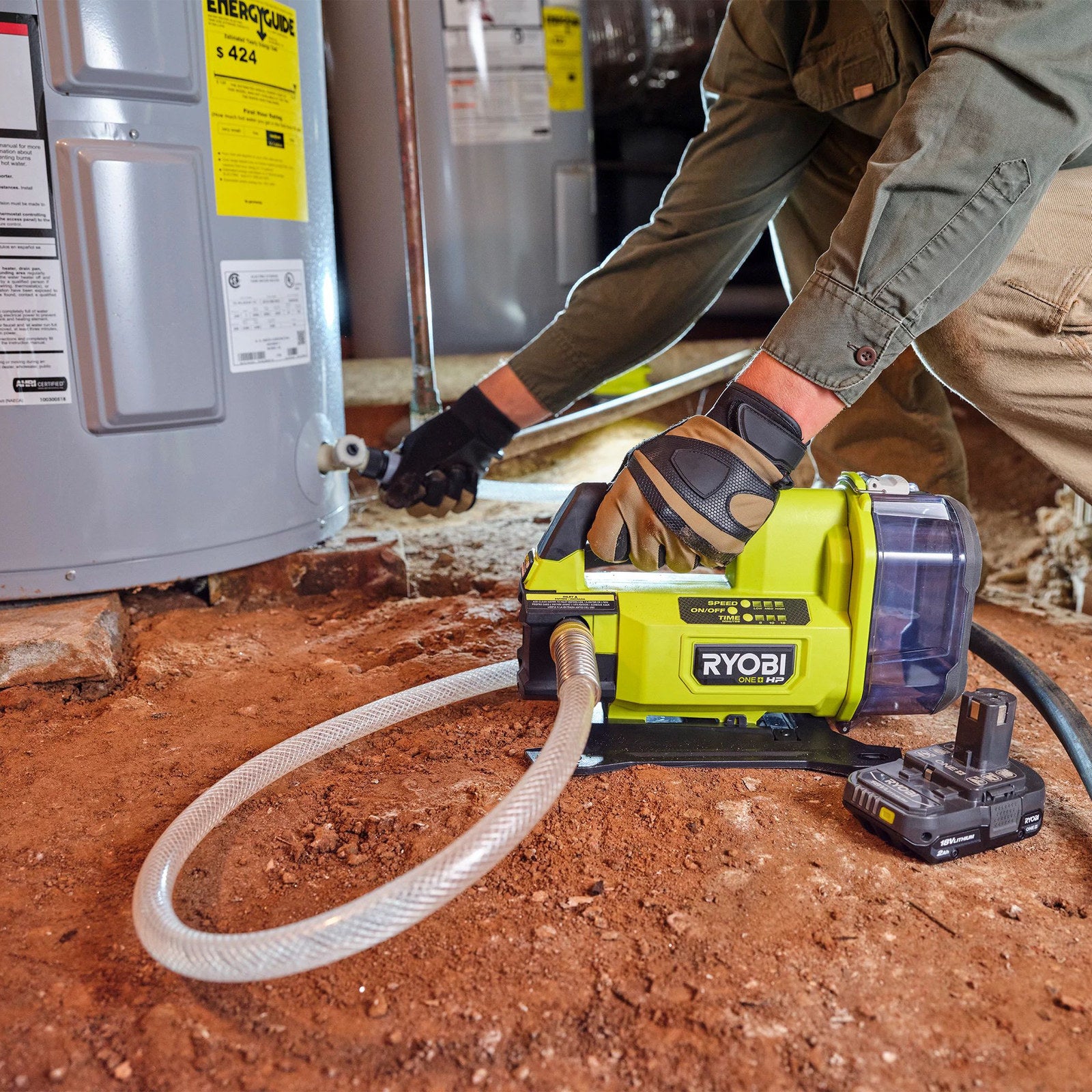 Ryobi 18V ONE+ HP Transfer Pump 2,271L/hr Tool Only R18XTRP10